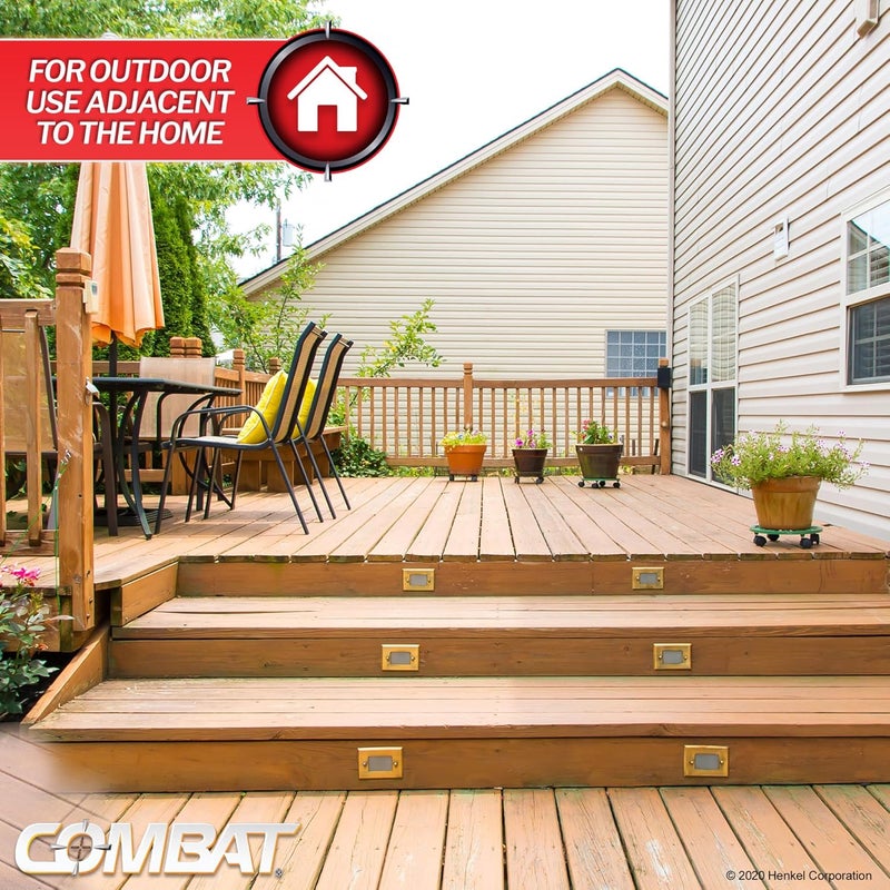 Combat Roach Killing Bait, Roach Bait Station For Large Roaches, Kills The Nest, Child-Resistant, 8 Count,Insects - Image 4